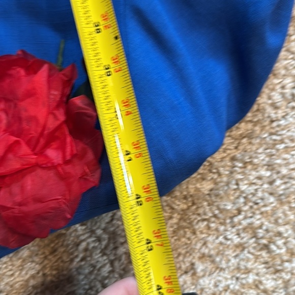 Vintage Albert Nipon Neiman Marcus executive dress Cobalt Blue Midi Butt… - Picture 6 of 9